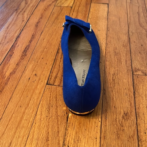 Christian Siriano Size 8.5w Slightly used blue flats - Picture 5 of 11